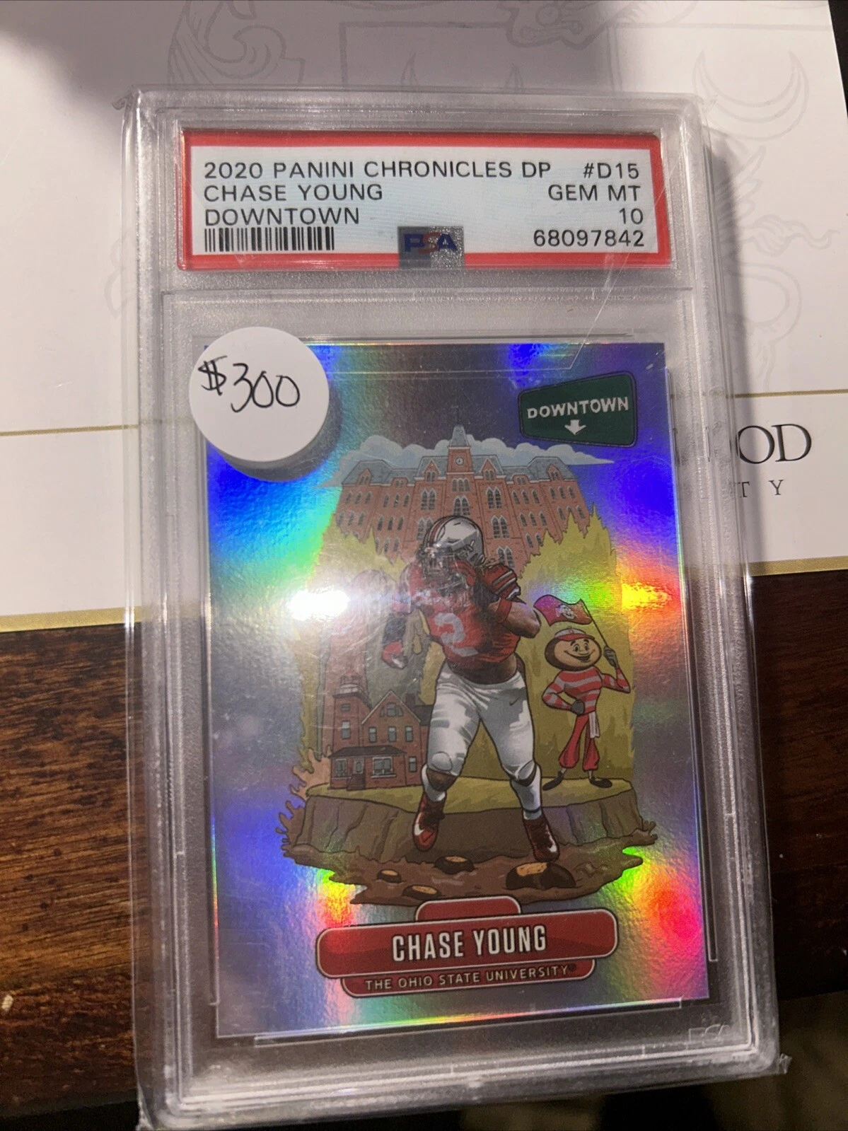 Chase Young Panini Chronicles Draft Picks Downtown Collegiate #D15 Base