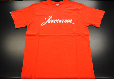 [441-6202] NEW MEN'S ICECREAM STORE FRONT SS SHORT SLEEVE TEE SPICY ORANGE