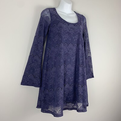 Altar'd State Lost In The City Dress Mini Purple Lace Bell Sleeves Women's Sz XS | eBay Altar'd State Lost In The City Dress Mini Purple Lace Bell Sleeves Women's Sz XS | eBay