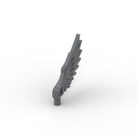 Lego Minifig 2X FlüGel Federn Wing Feathered 11100 Dunkel Grau Dark Bluish Gray