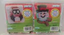 Lot of 2 Perler Santa Penguin, Snowman.  72233. 72890.  227 Pieces 