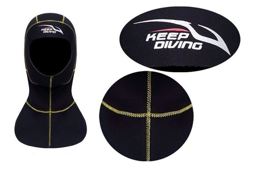 Capucha de buceo de neopreno de 3 mm con hombro equipo de snorkel gorra - Imagen 2 de 27