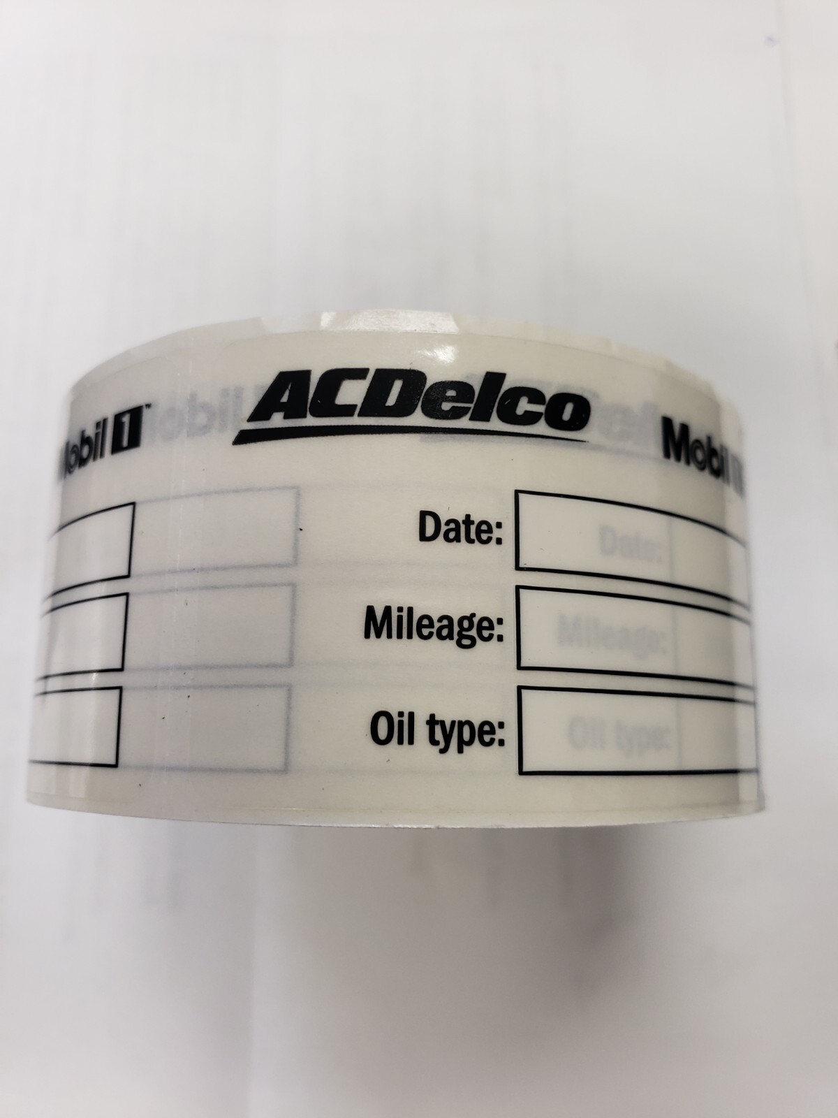 500 . AC DELCO MOBIL 1 Oil Change Stickers (500 Stickers) made in the ...