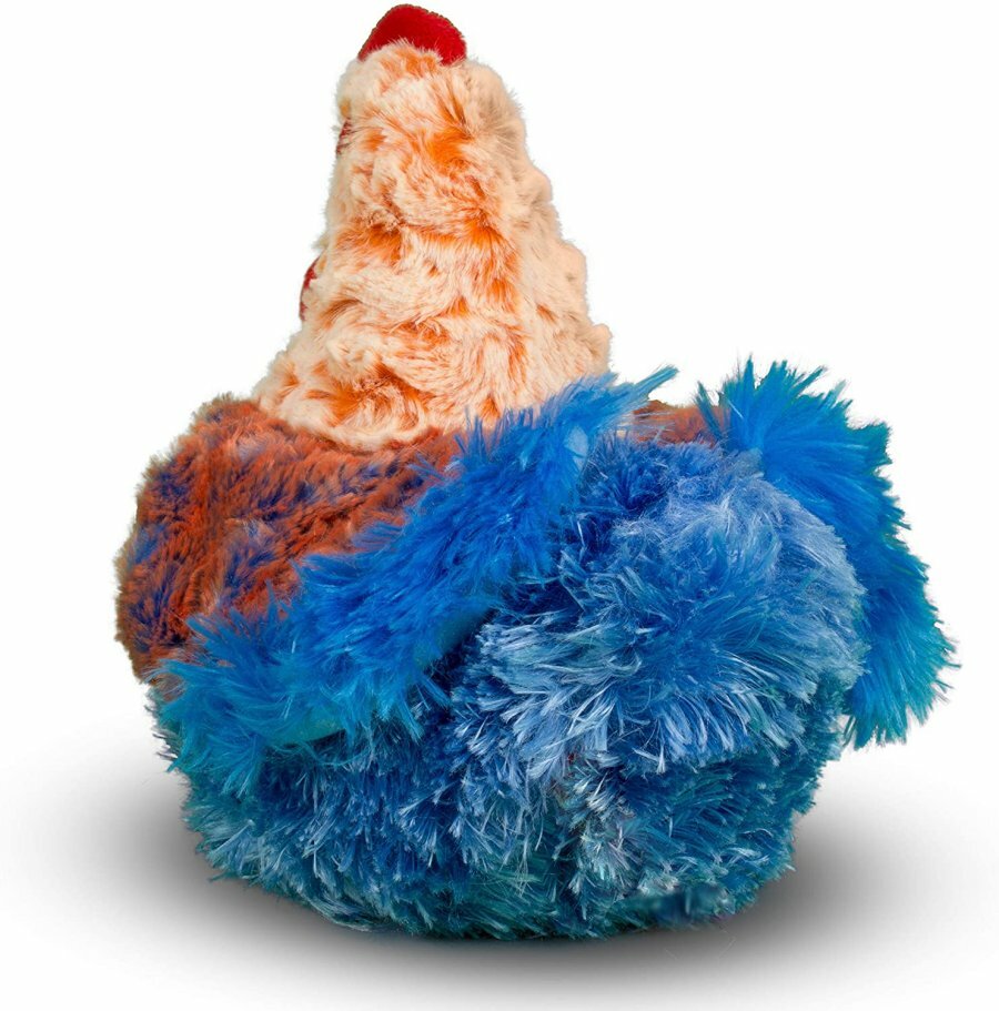 Douglas Henrietta Blue Lace Hen Chicken Plush Toy Stuffed Animal 8” Red