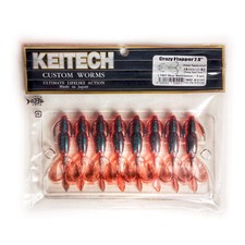#LT07 KEITECH CRAZY FLAPPER Jig Trailer Texas Rig Squid Aroma Scent Soft Lure
