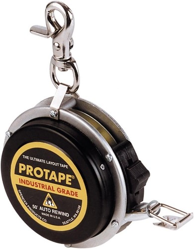 High Accuracy 15m ProTape Auto-Rewind Measuring Tape - Lightweight Aluminum Case - Picture 3 of 7