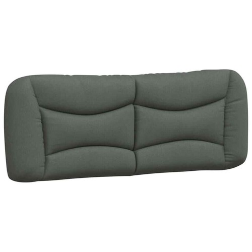 Double Size Fabric Headboard Cushion Bed Frame Head Pillow Bedhead Pad Dark Grey