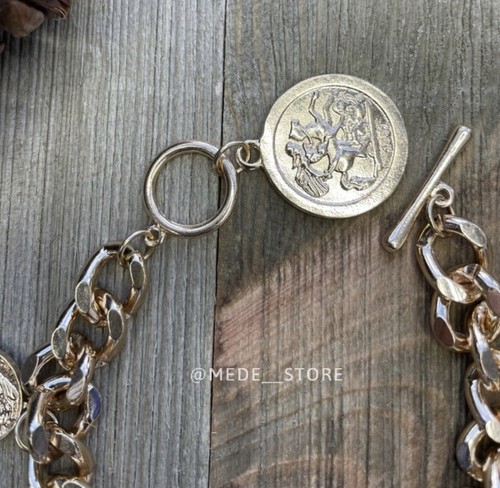 Nwt Royalty Bracelet European Charm United Kingdom THE QUEEN Coin Layer - Picture 2 of 6