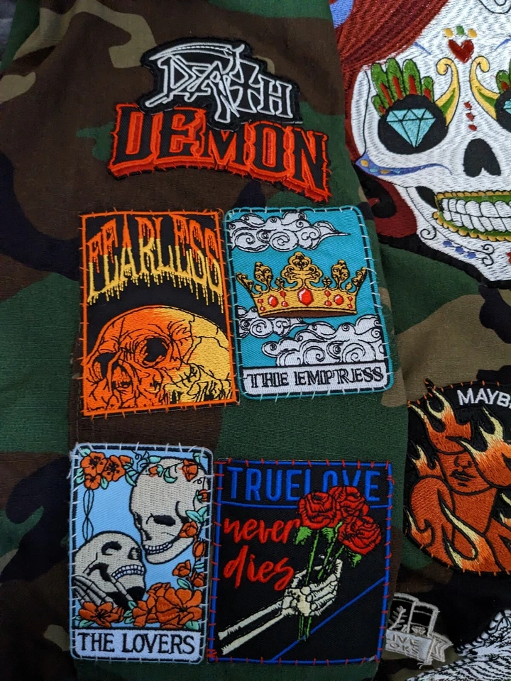 Empress Patch Tarot Card Crown Fantasy Inspiration Embroidered Iron On 3.5x2.5" - Image 4 of 4