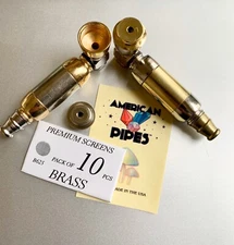 (2 PCS)3.5"americanpipes Tobacco Smoking hand  Pipe With A Pack Of Brass Screens