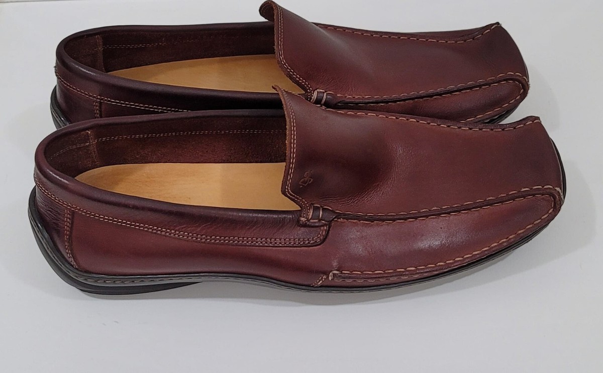 Donald J Pliner Eiver Redbrown Leather Men\'s Loafer Driving Moccasin Size 12 Donald J Pliner Eiver Redbrown Leather Men main image 3