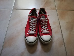 converse rosse ebay