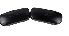 Lot Of 2- COACH New York Black Hard Clamshell Eyeglasses / Sunglasses Case FS