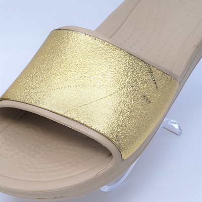 women's crocs sloane shine low slide