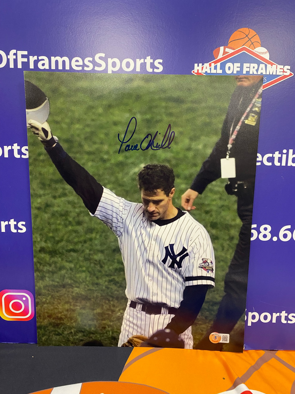 PAUL O'NEILL SIGNED FINAL GAME 11X14 YANKEES - BECKETT