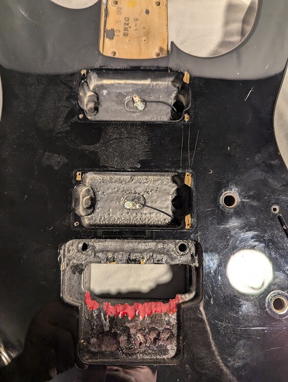 Jackson Black DXMG Guitar Body HH Rear Cover Included! eBay