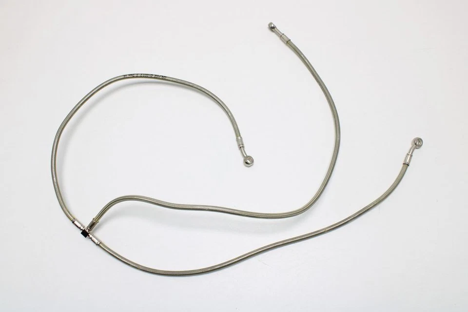 Linha de freio dianteiro Galfer revestimento transparente dividido Yamaha Raptor 660R - Imagem 2 de 4