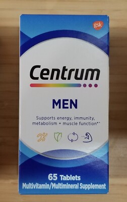 Centrum MultiVitamin/Multimineral, Men OR Women OR Silver Adult 50+, 65 - 80 Ct