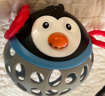 Nuby Silly Shakers Baby Rattle Interactive Sensory Penguin Toy 2019