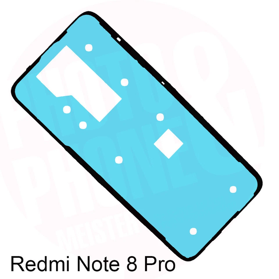 Xiaomi Redmi Note 8 Pro Akkudeckel Klebefolie Kleber Backcover Batterie Rahmen