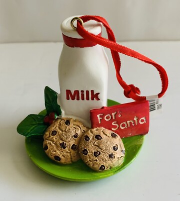 Cookies Milk for Santa Christmas Tree Ornament Decoration