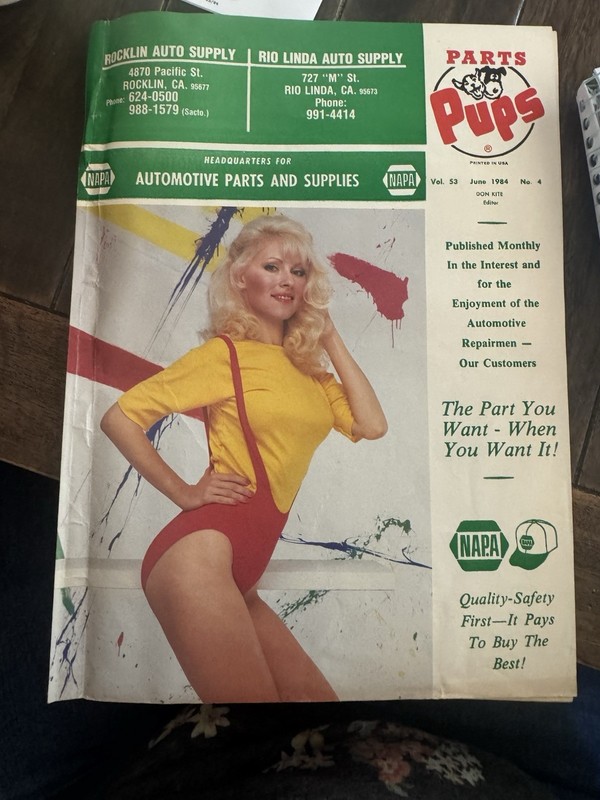 NAPA Parts Pups Vol 53 Issue 4 June 1984 Illustrated Automotive Parts