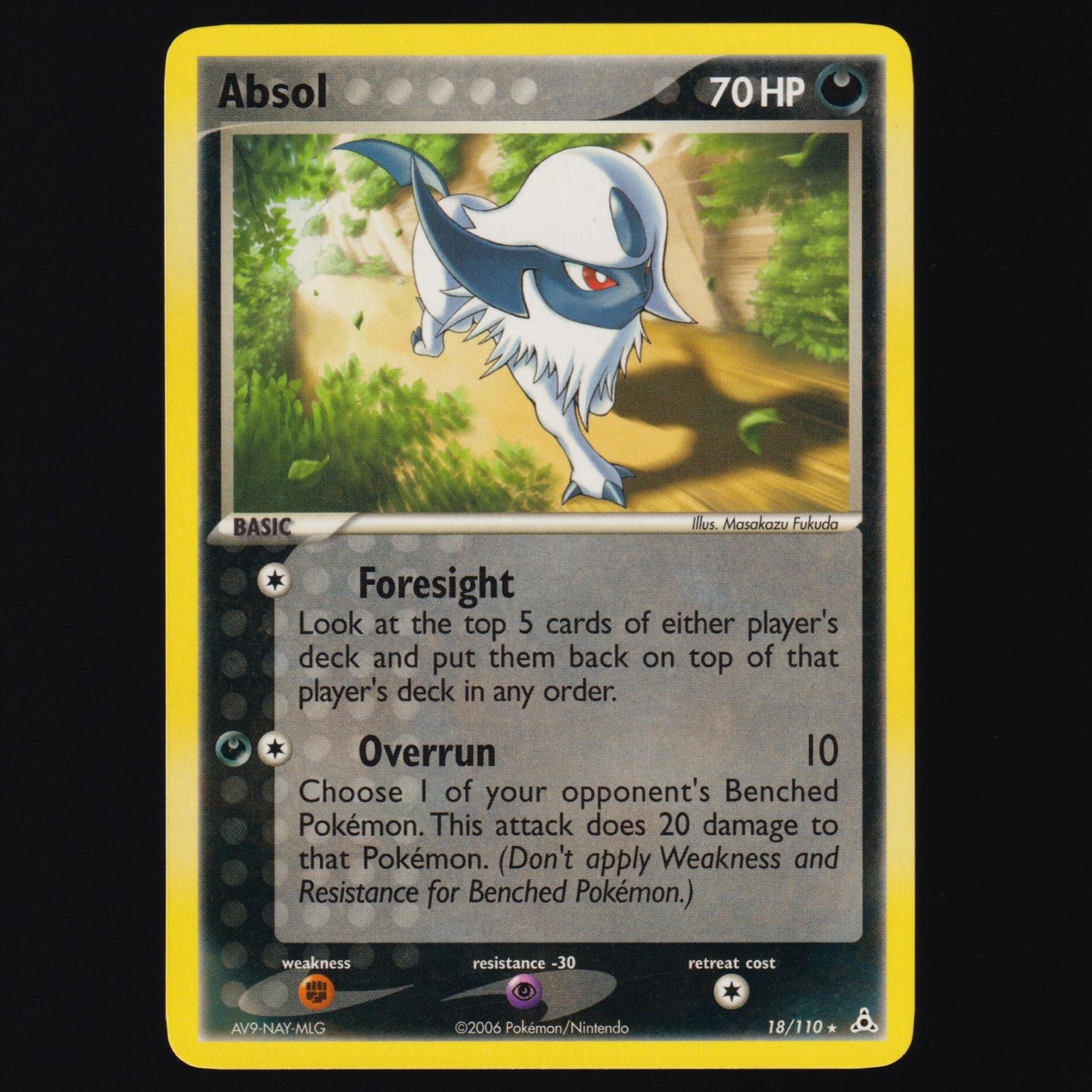 Absol 18/110 Holon Phantoms Vintage Rare Pokemon TCG NM (very clean)