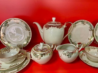 Kaffeeservice Hutschenreuther Arzberg, W. Mayer Nürnberg, goldrand 1948