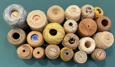 Vintage Crochet Embroidery Sewing Threads Various Colors New/Old. SomeWoodSpools
