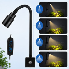 USB Aquarium LED Light Clip On Fish Tank Plant Lamp Dimmable Waterproof