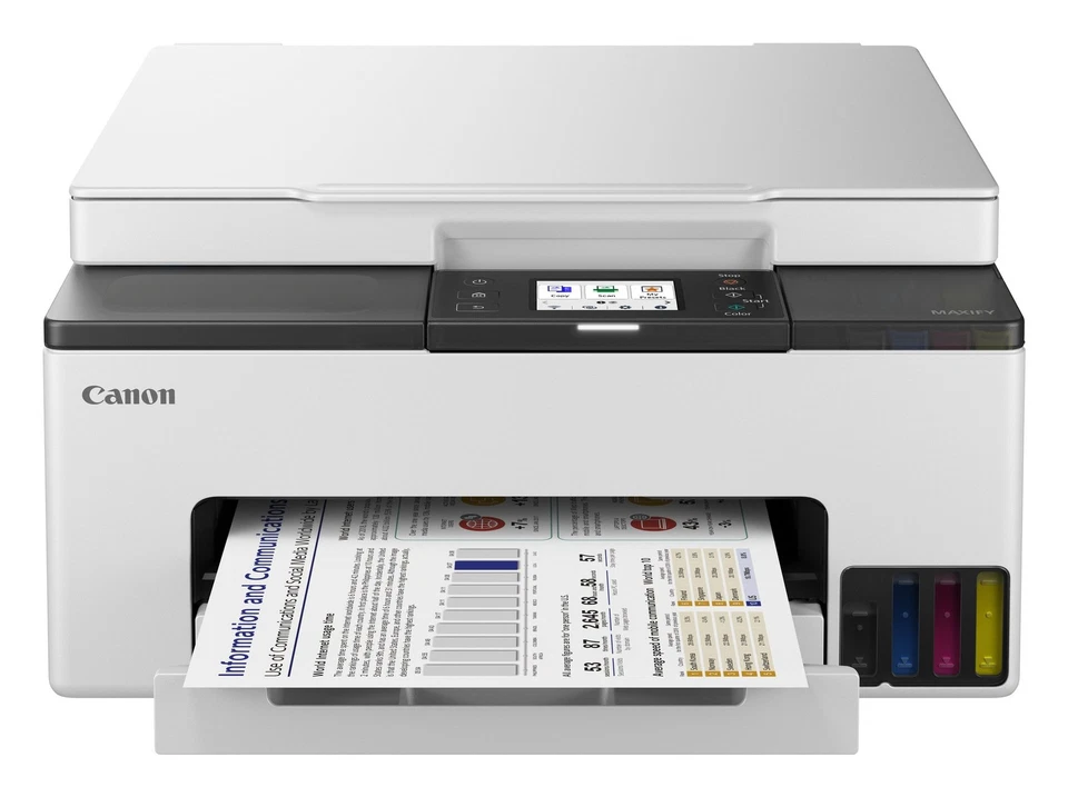 Canon Multifunzione 3in1 Inkjet Tank ( A4 Duplex 1200 x 600 ) MAXIFY GX1050 - Immagine 2 di 4