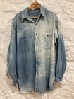 Vintage 40s WWII WW2 USN Navy Chambray Denim Shirt Stencil Named As Is Men's XL — photo 1