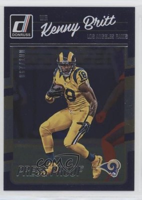 2016 Donruss Press Proof Silver 67/100 Kenny Britt #157 0a2