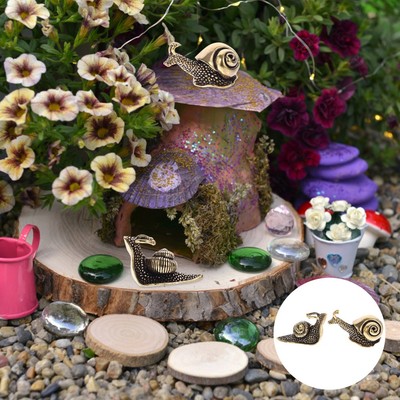  2 Pcs Practical Sturdy Kupferschnecken Tee Haustier Büro Schneckenschmuck