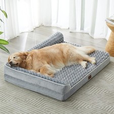 Large Orthopedic Bed Waterproof Sofa Dog Bed with Removable Washable Cover NEW