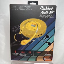 Aiwa Flashback Wireless Kit Retro CD Player  Wireless Headphones New