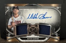 2021 Topps Museum Collection Mitch Garver Signature Swatch Dual Relic Auto /349
