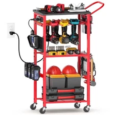 Workbench with Pegboard for Milwaukee Tools, Work Bench Power Tools Organizer...