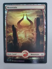 MTG Mountain (188) Hour of Devastation Foil Full Art Land
