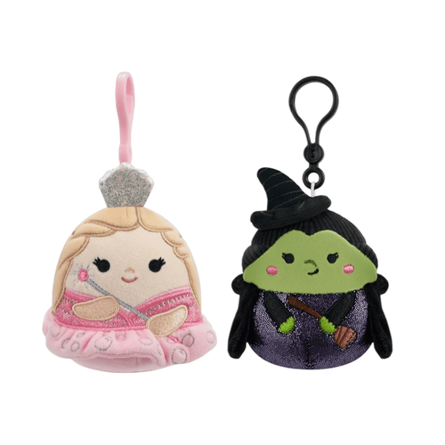 NEW 3.5" INCH CLIP-ON SQUISHMALLOWS WICKED SET GLINDA UPLAND & ELPHABA THROPP - Picture 2 of 2