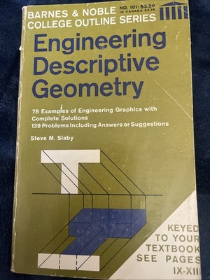Engineering Descriptive Geometry Barnes & Noble College Outline Series