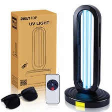 Ozone-Free UV Light Sanitizer for Home Disinfection, 254nm UVC Odor Eliminator,