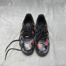 womens black nike shoes with flowers