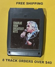 Charlie Rich Greatest Hits 8 track tape Tested/Serviced