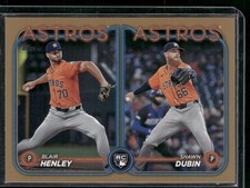 2024 Topps Update #US252 Blair Henley / Shawn Dubin RCOM, Gold #/2024