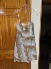 Crystal Doll Sequined Dress Formal Sized L