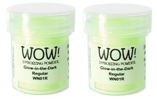 WOW - Glow in The Dark Embossing Powder WN01R Pack of 2