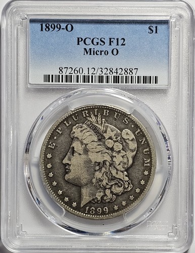 1899-O Morgan Silver Dollar Micro O ~ PCGS F12 (M105)