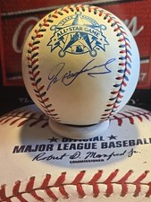1995 All Star Baseball Signed/Autographed By Ivan Pudge Rodriguez
