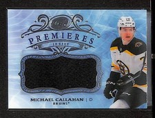 2025-26 Upper Deck Ice Premieres Jersey Rookie Michael Callahan